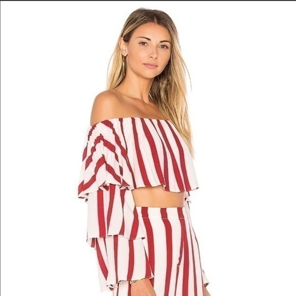 House of Harlow x Revolve Claudine Top Carmine M